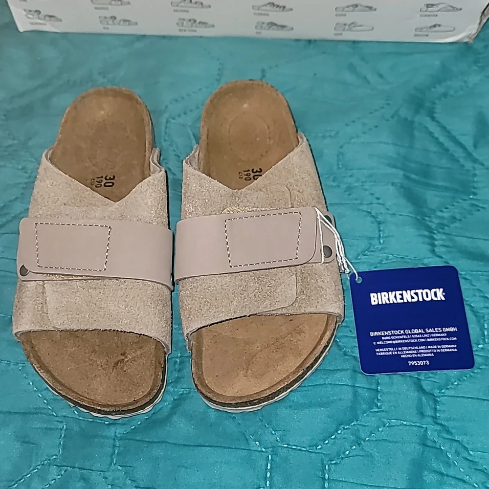 Birkenstock Kyoto Kid's - Taupe - 30 Narrow - New In Box Boys Or‎ Girls US 12